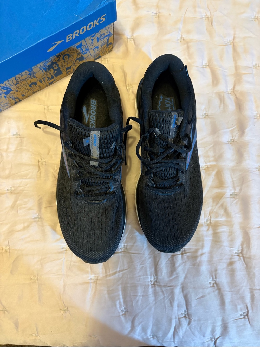 Brooks Dyad 11 Men’s 11.5 D Medium Black Blue Running Shoes 1103231D064 NIB